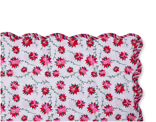 Furbish Party Poinsettia Tablecloth