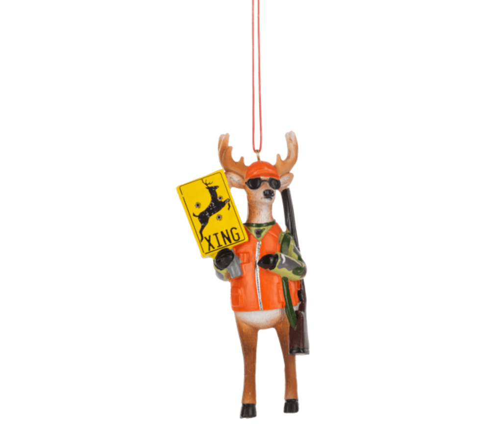 Ganz Christmas Deer Crossing Ornament
