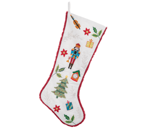 Ganz Christmas Embroidered Nutcracker Stocking