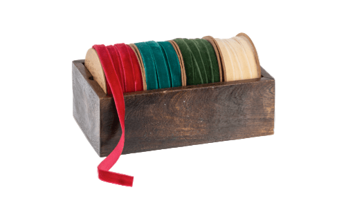 Ganz Christmas Holiday Ribbon on Spool (Set of 4)