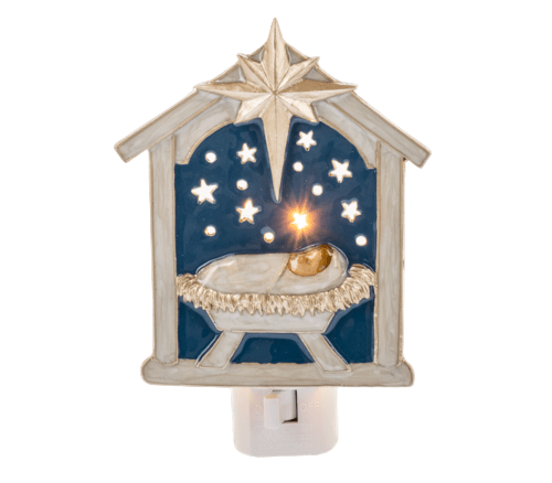 Ganz Christmas Jesus in Manger Night Light