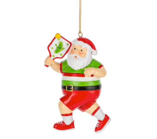 Ganz Christmas Santa Pickleball Ornament