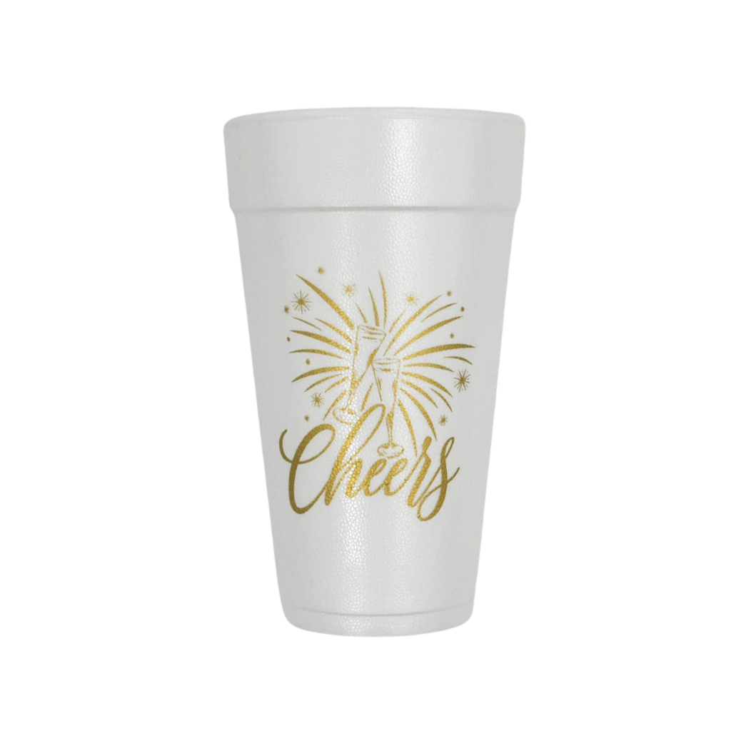 Gatherings by Curated Paperie Party Cheers and Fireworks Foam Cups