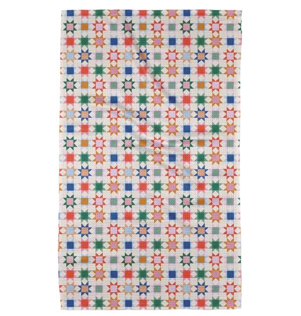 Geometry Patchwork Picnic Tea Towel