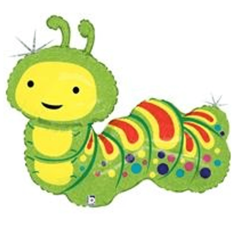 Havin' a Party Balloons Holographic Caterpillar Balloon