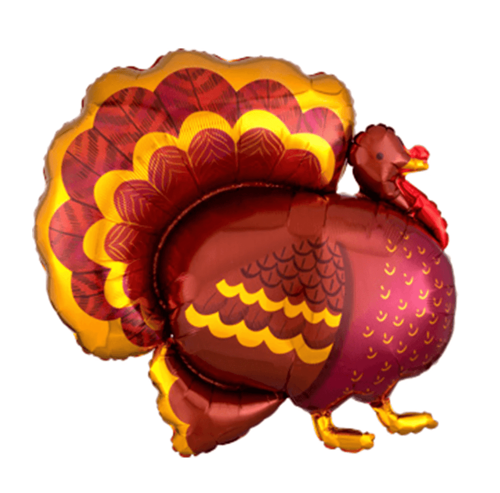 Havin' a Party Turkey Foil Balloon