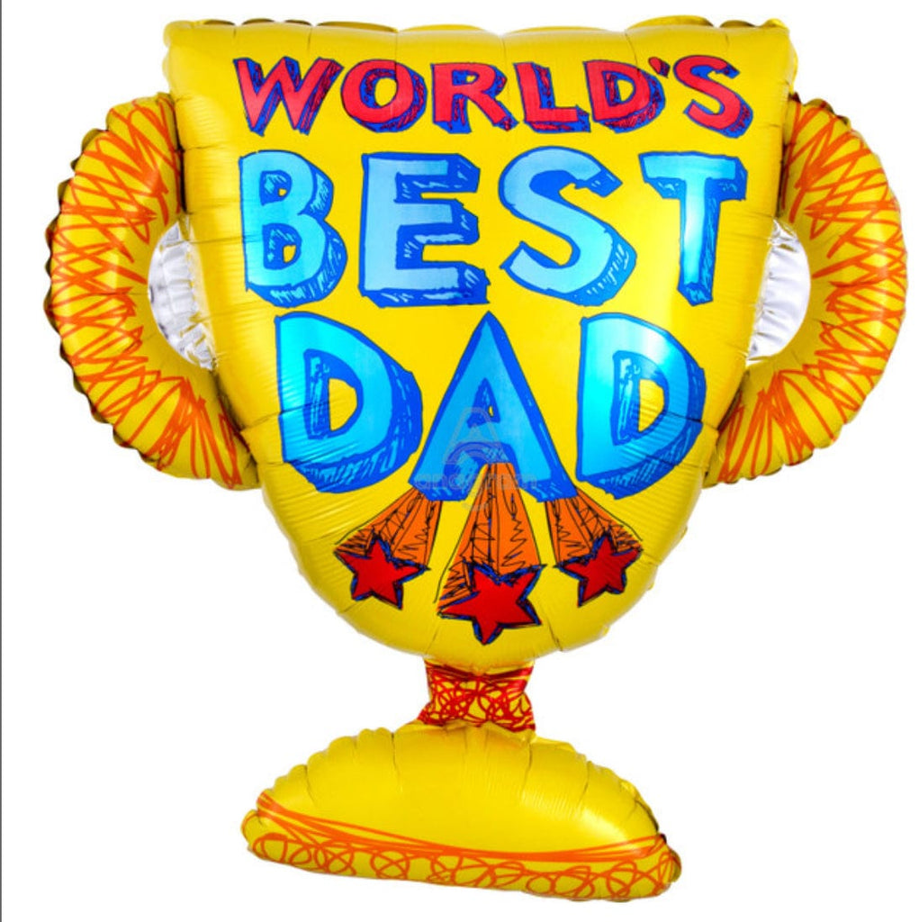 Havin' a Party Balloons World's Best Dad Trophy Balloon