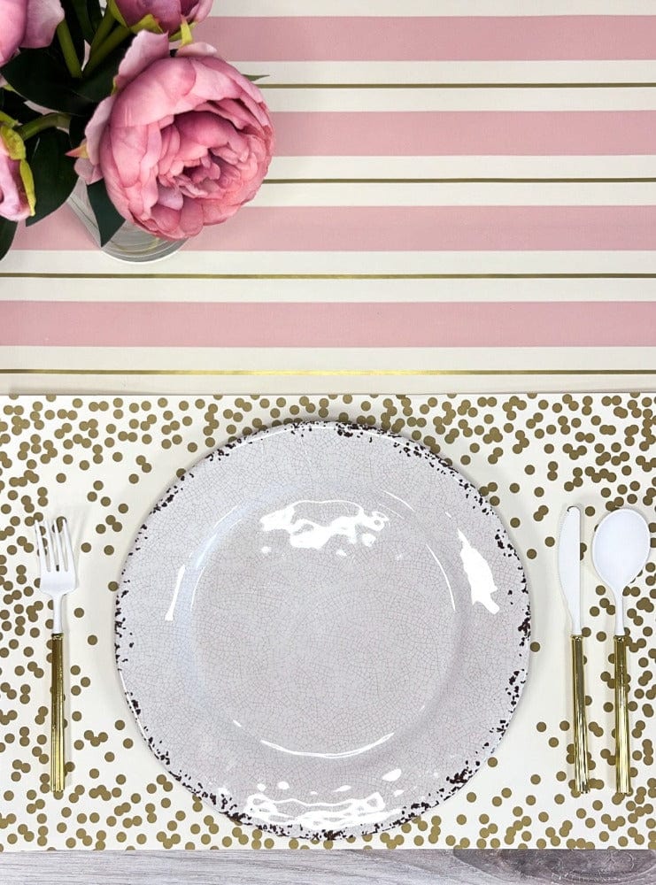 Hester & Cook Party Confetti Dot Placemats - Gold