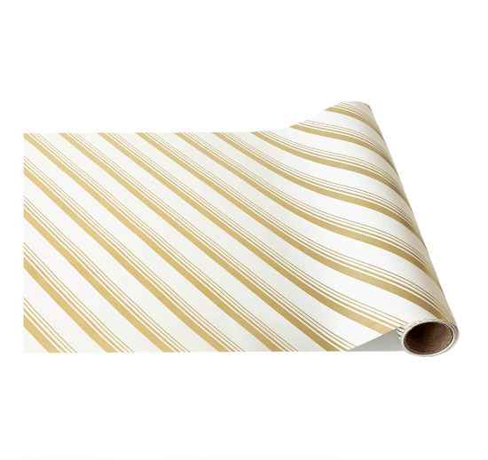 Hester & Cook Christmas Gold Peppermint Stripe Runner