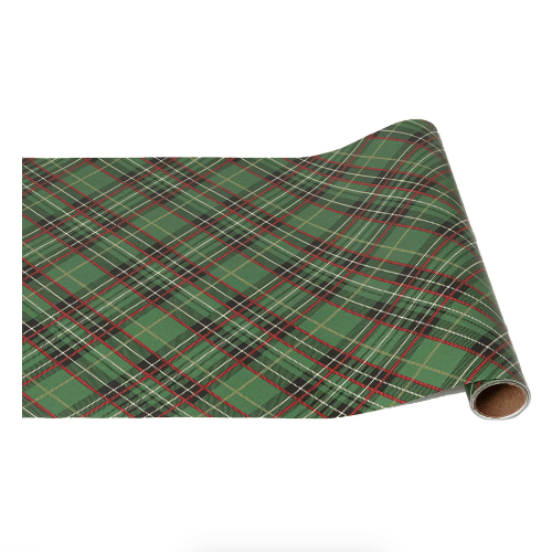 Hester & Cook Christmas Green Plaid Runner