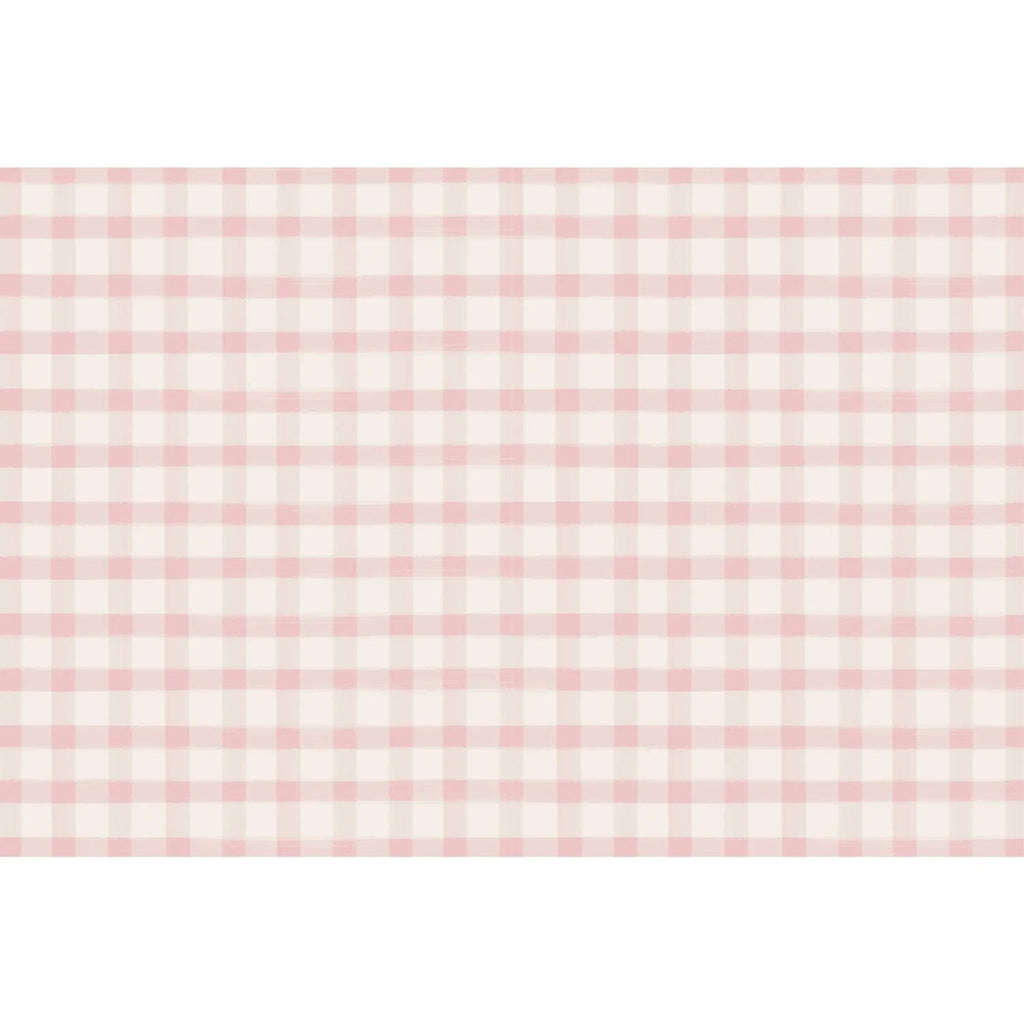 Hester & Cook Party Pink Painted Check Placemats