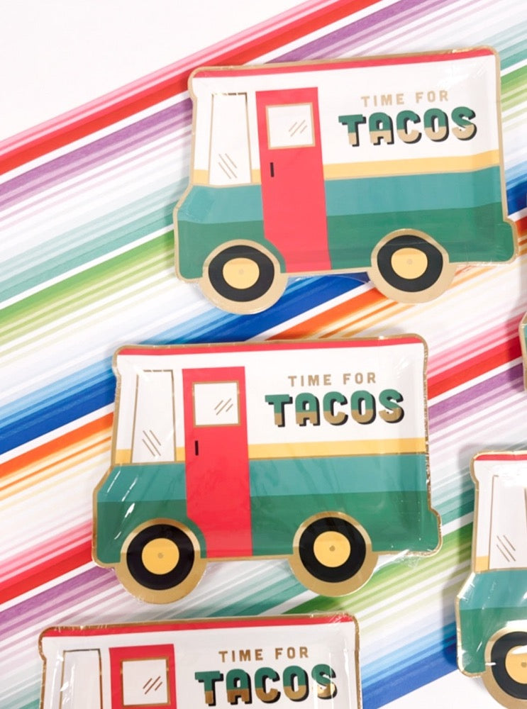 Taco Truck Shaped Plate