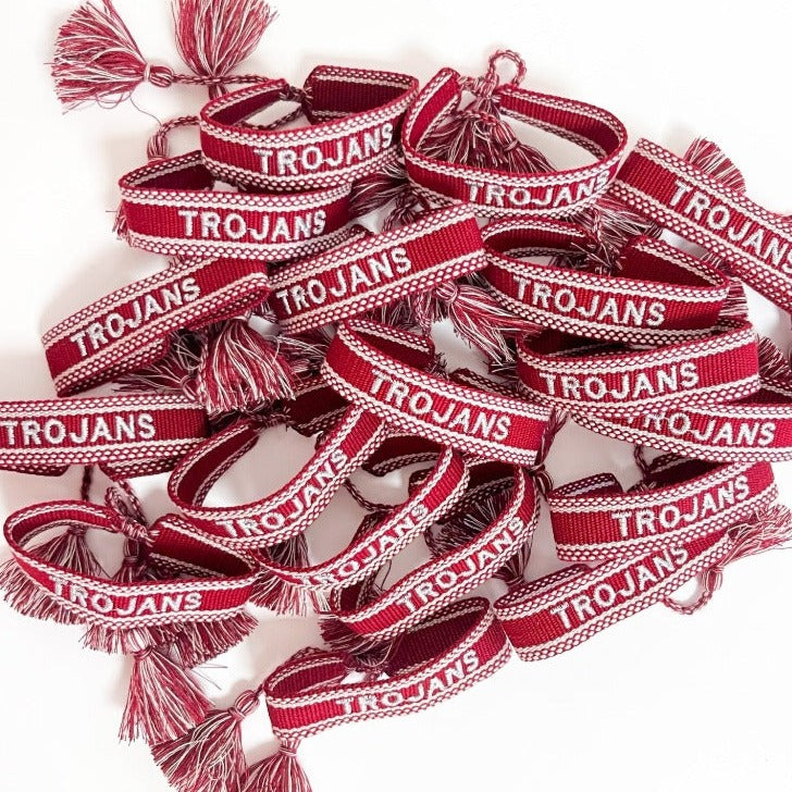 Game Day Embroidered Bracelets