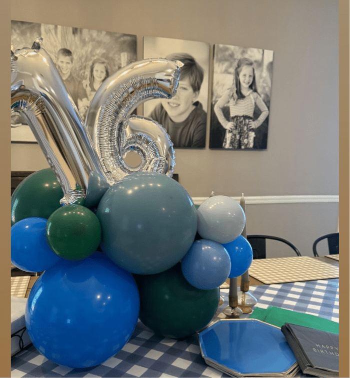 Jenn & Co. Balloons Birthday Number Centerpiece