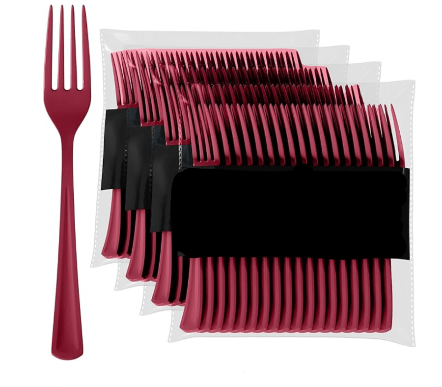 Jenn & Co. Cardinal Forks (Set of 50)