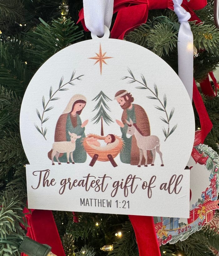 Jenn & Co. Needmore Heart Grab and Go Ornament (select style)