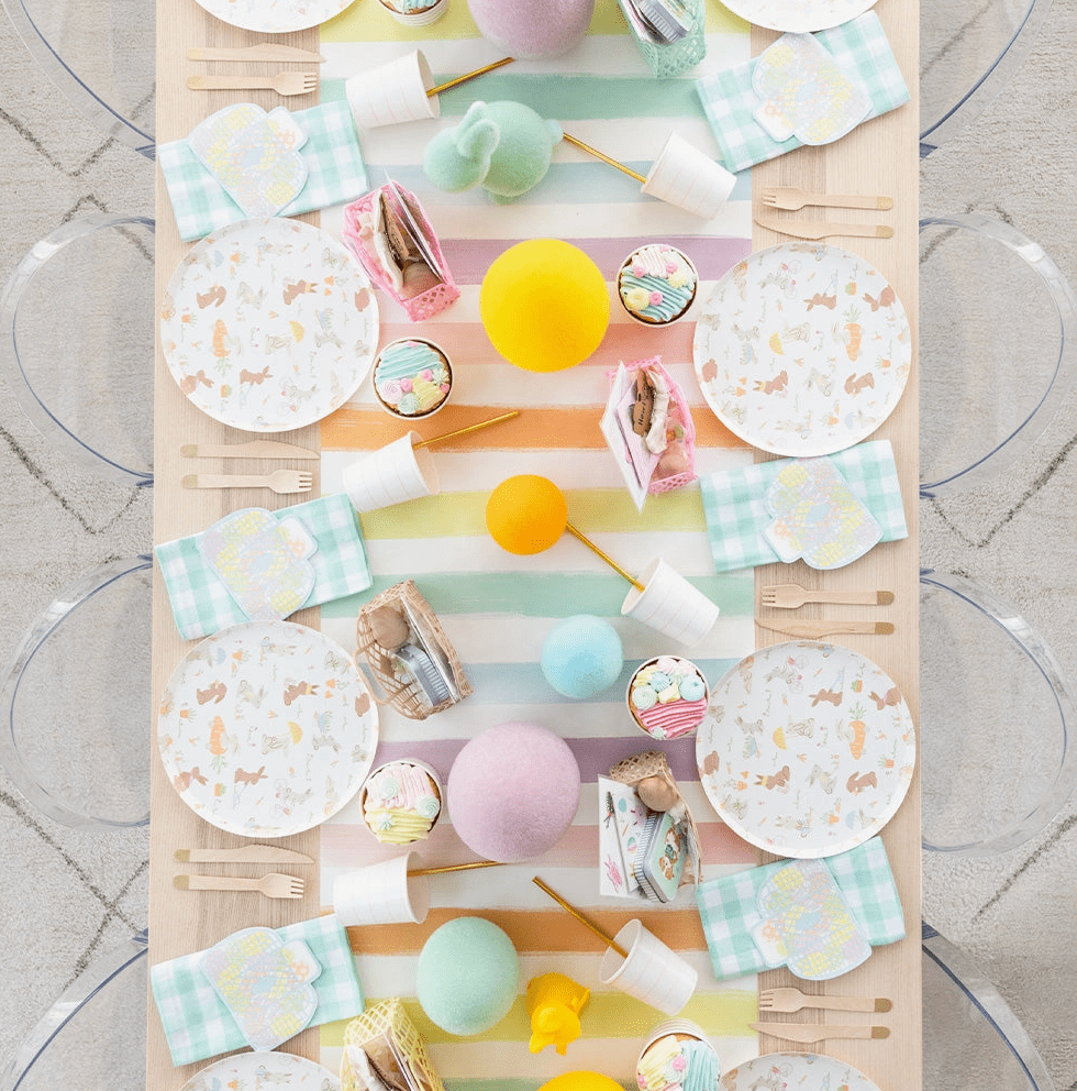 Jollity Easter Bunnies Jelly Basket Napkins