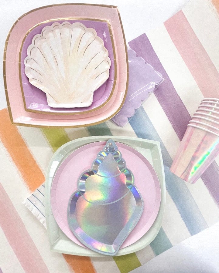 Jollity Party Clam Shell Plates