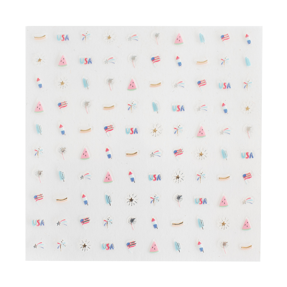 Jollity & Co. + Daydream Society July 4th U.S. Of Yay Nail Stickers - 1 Pk.