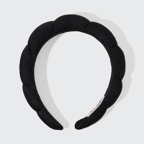 KITSCH Recycled Fabric Puffy Headband 1pc- Black