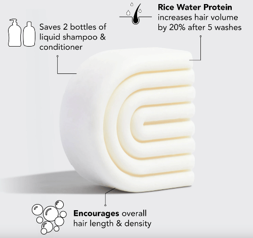 KITSCH Rice Water Conditioner Bar for Hair Growth