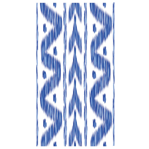 Lucy Grymes Party Blue Ikat Dinner Napkins