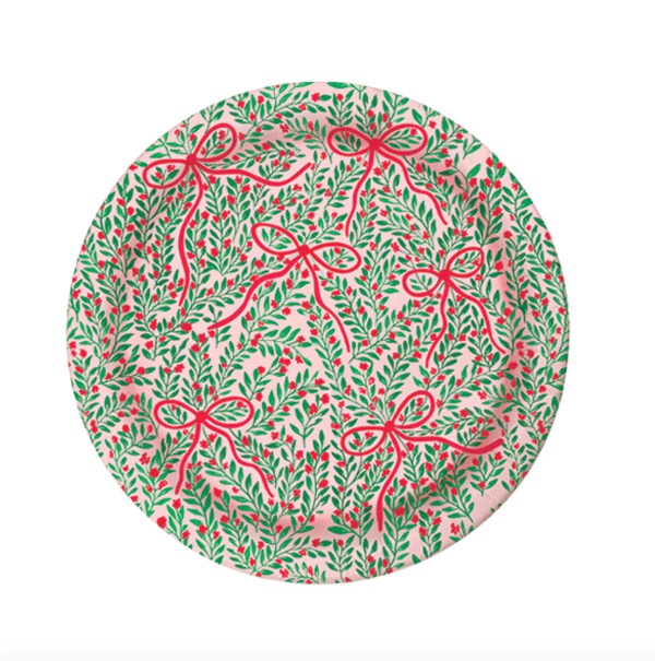 Lucy Grymes Designs Bow Garden Heavy Duty Plates