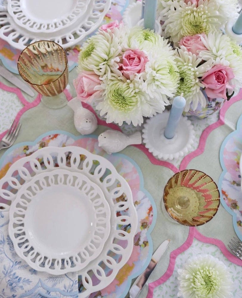 Lucy Grymes Designs Laura Park Scalloped Brooks Placemats