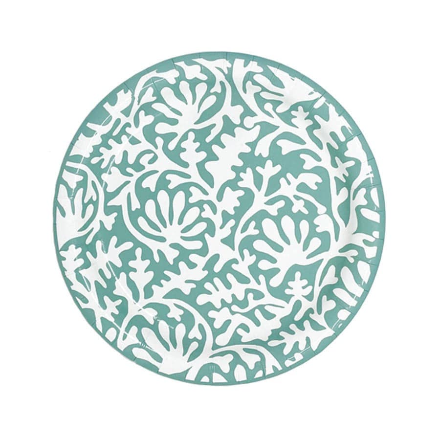 Lucy Grymes Designs Sage Heavy Duty Paper Plate (10")