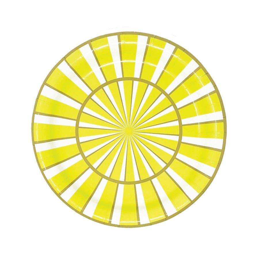 Lucy Grymes Designs Yellow Heavy Duty Paper Plates (10")