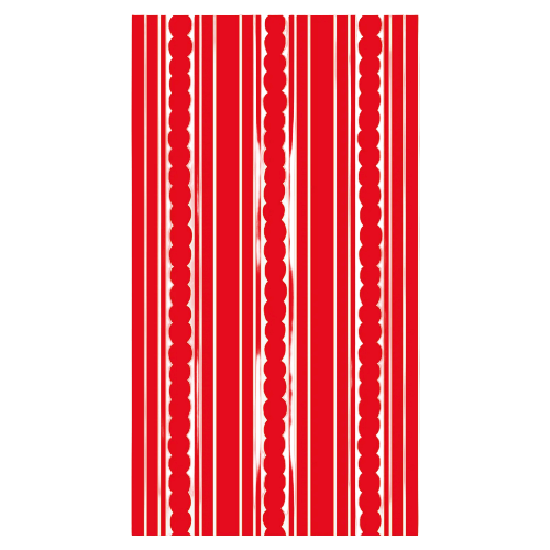 Lucy Grymes Party Red Stripe Paper Dinner Napkin