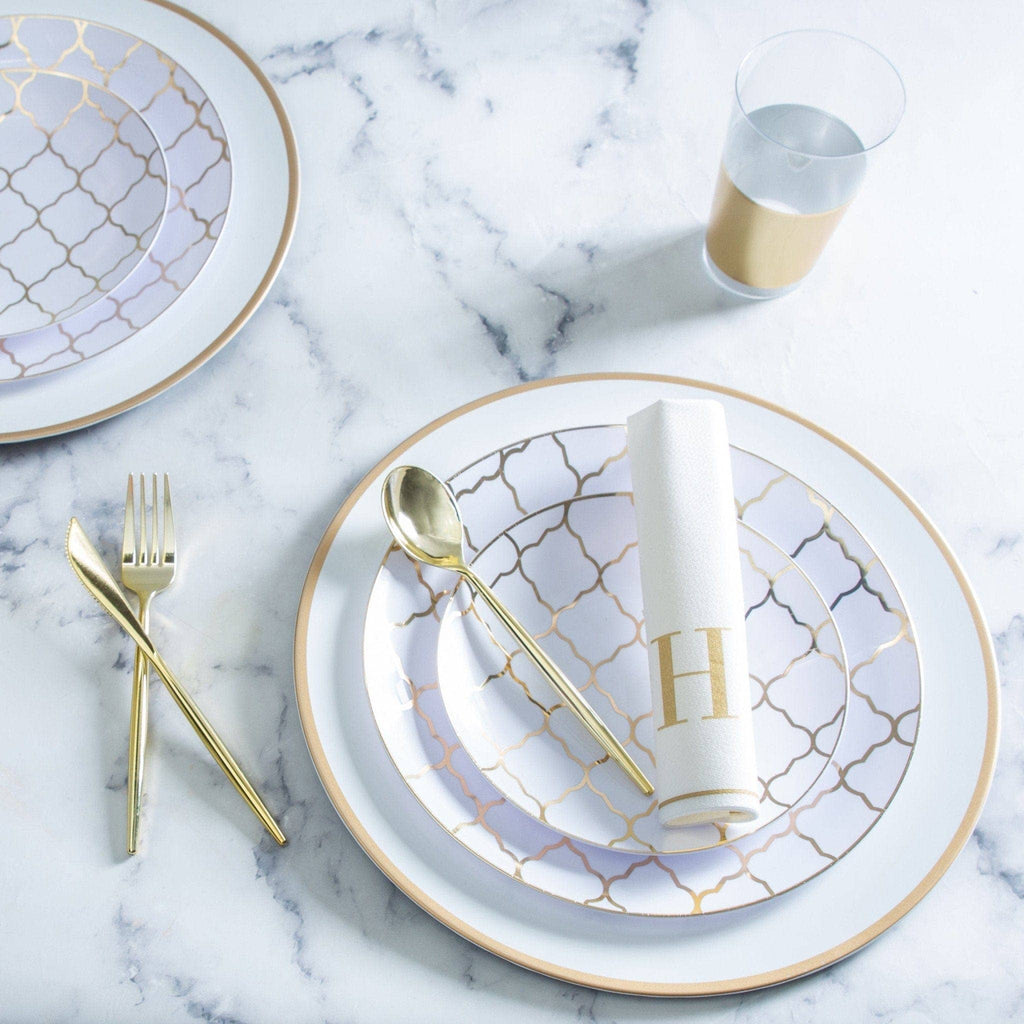 Luxe Party Chic Round Gold Spoons | 20 Pieces