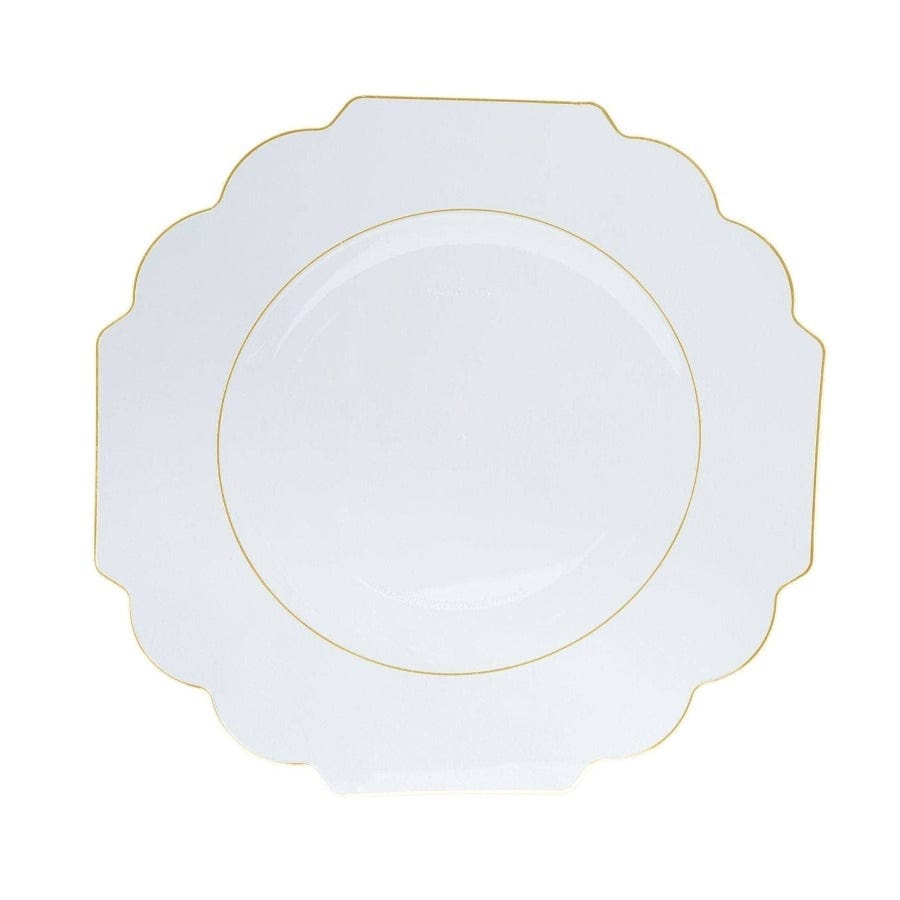 Luxe Party Party Clear Gold Dinner Plates