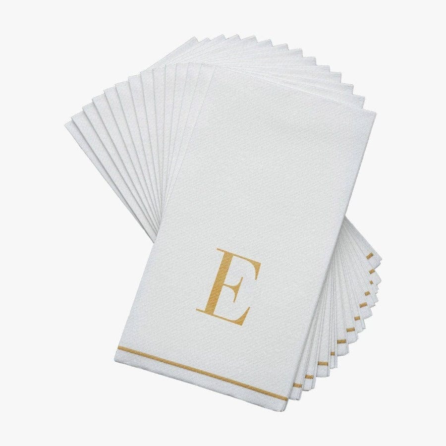 Luxe Party Gold Monogram Paper Dinner Napkins