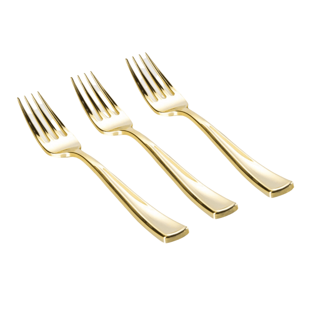 Luxe Party Gold Plastic Forks