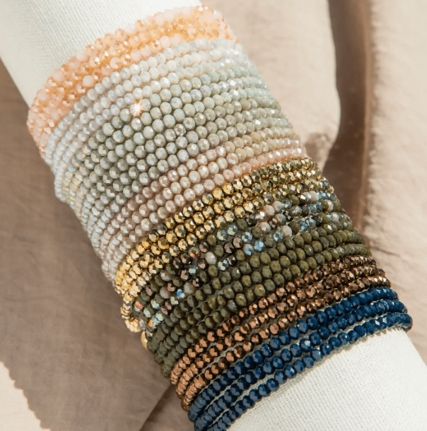 Marlyn Schiff Mini Bead Stretch Bracelet (Choose Color)