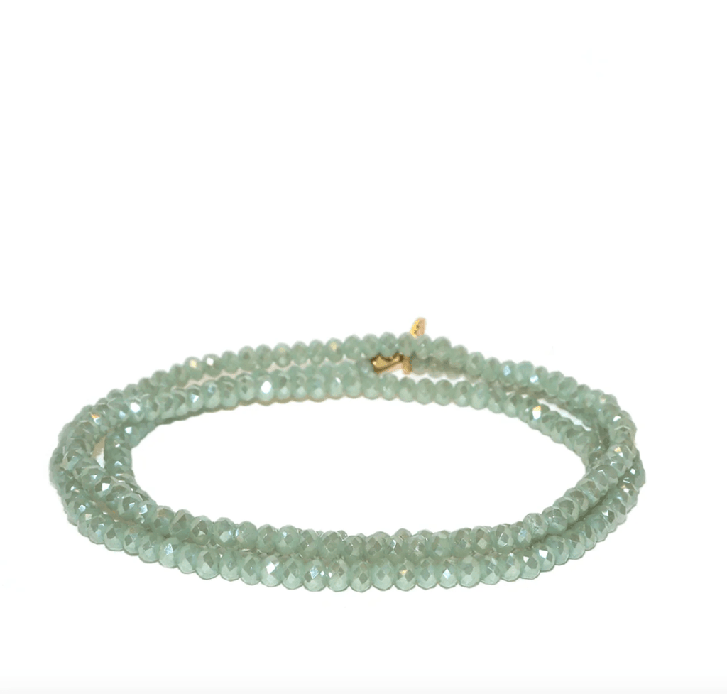 Marlyn Schiff Mint Mini Bead Stretch Bracelet (Choose Color)