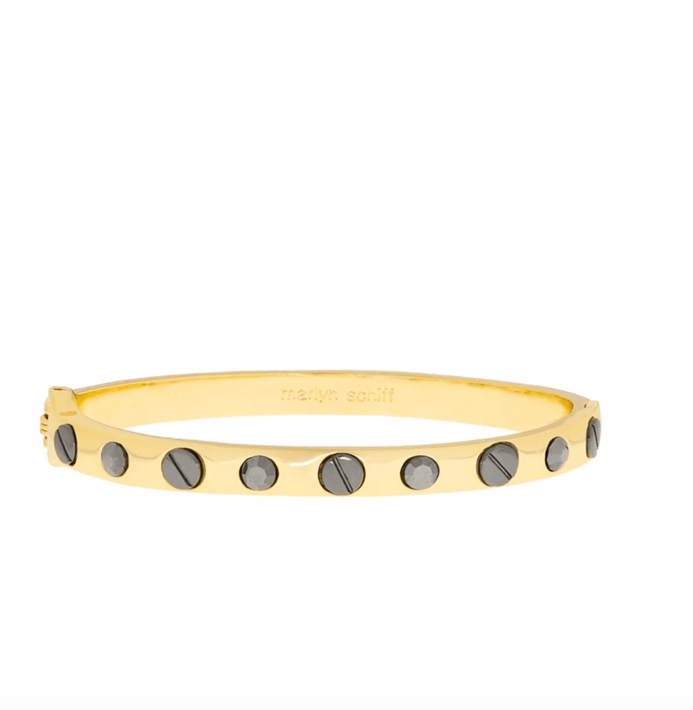 Marlyn Schiff Shiny Metal Nailhead Bangle (make selection)