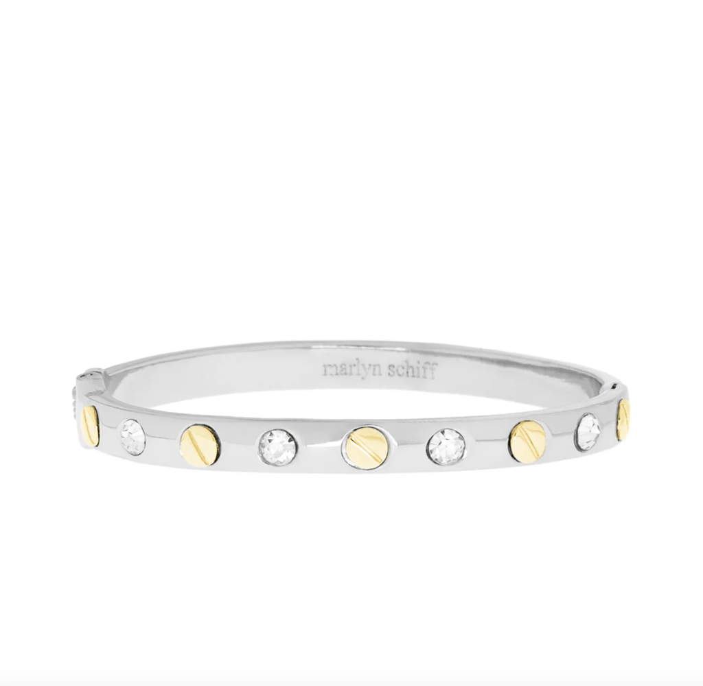 Marlyn Schiff Shiny Metal Nailhead Bangle (make selection)