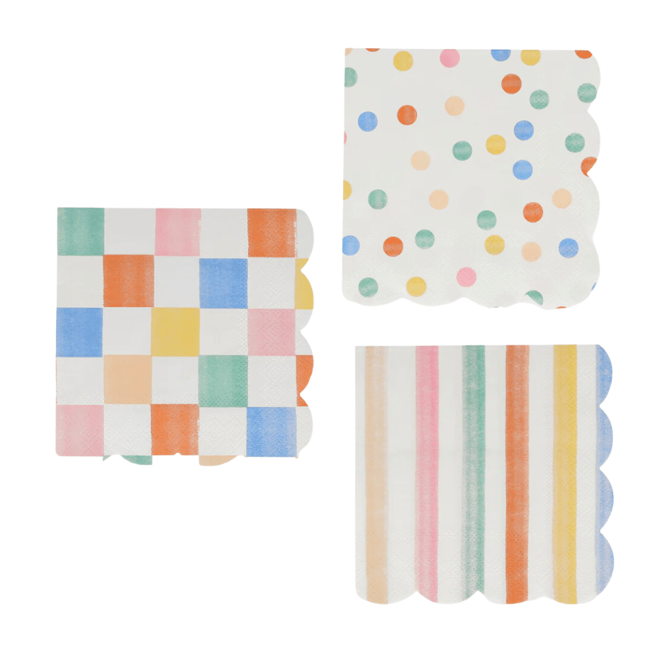 Meri Meri Party Colorful Pattern Small Napkins