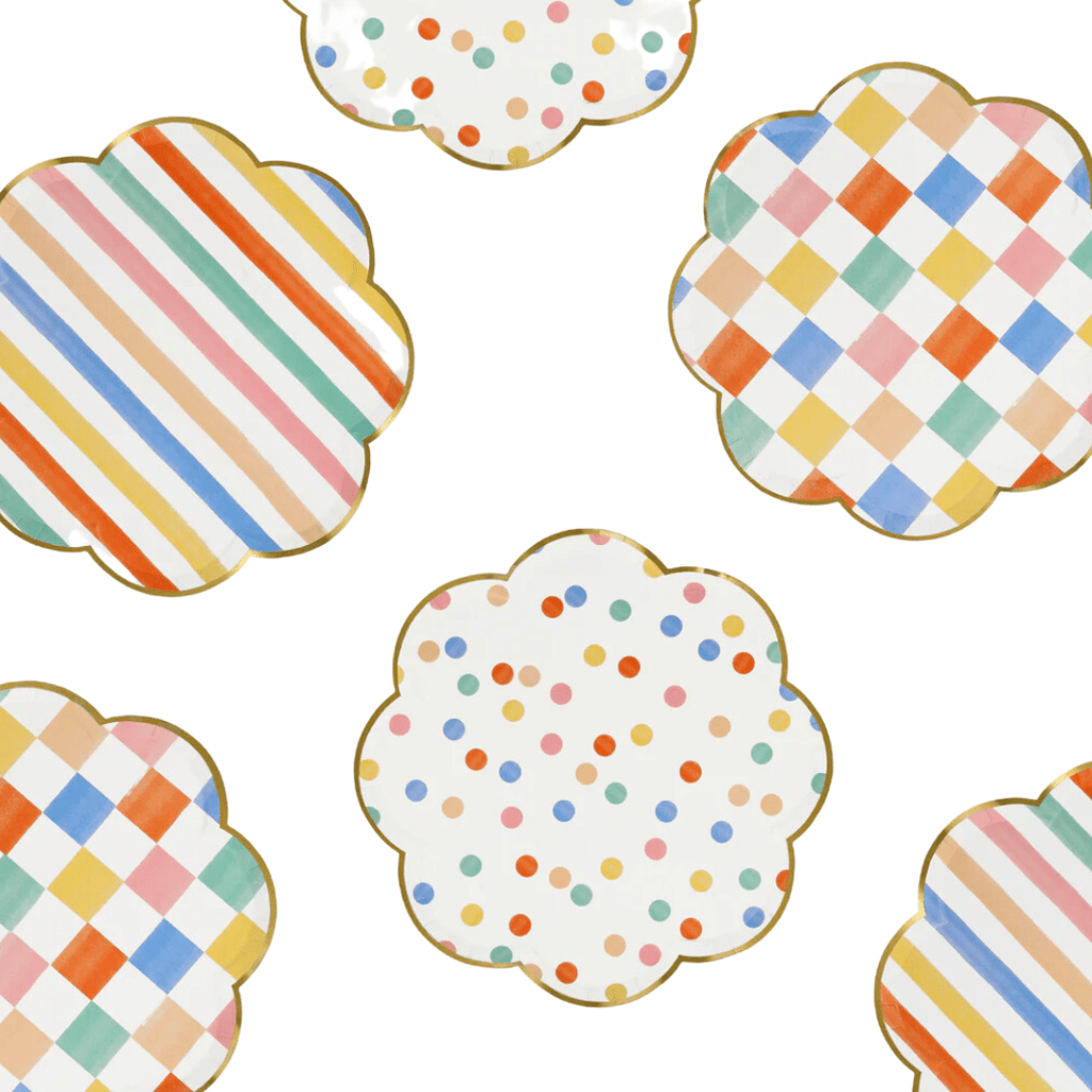 Meri Meri Party Colorful Pattern Small Plates