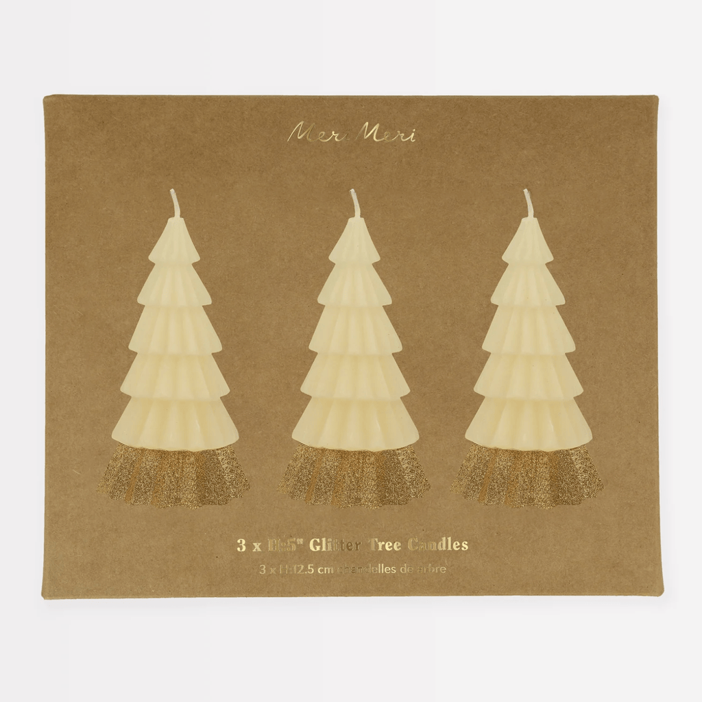 Meri Meri Christmas Cream Tree Candles