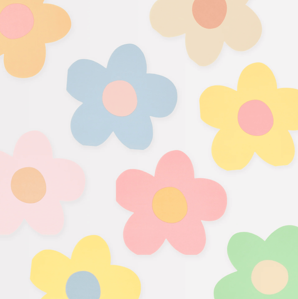 Meri Meri Party Daisy Shaped Napkins