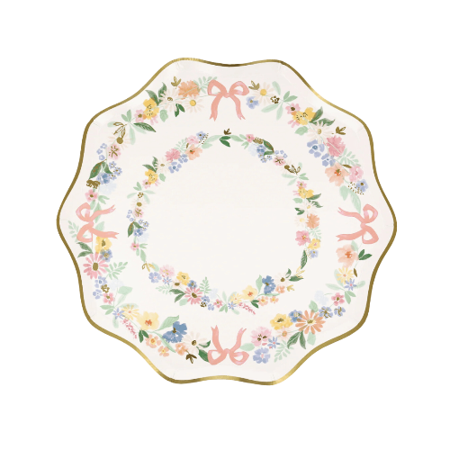 Meri Meri Party Elegant Floral Dessert Plates