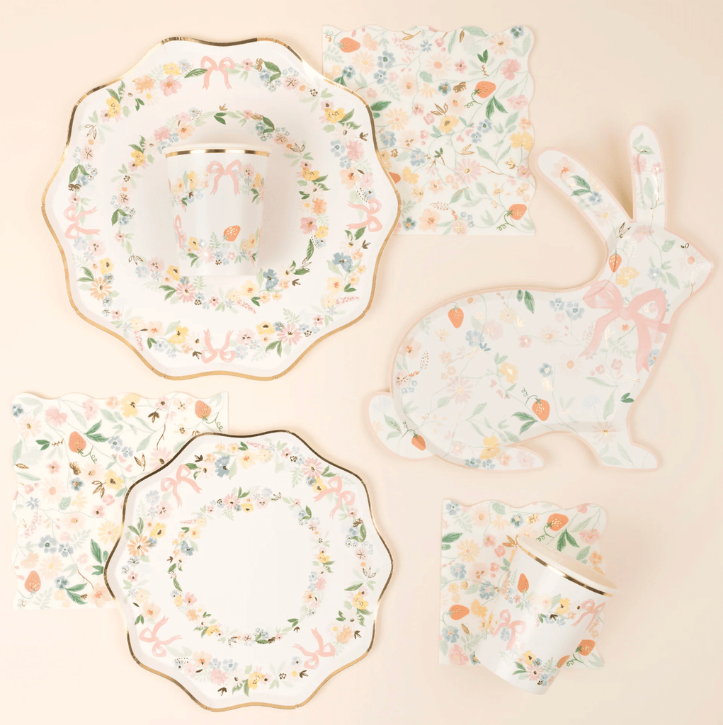 Meri Meri Party Elegant Floral Dinner Plates