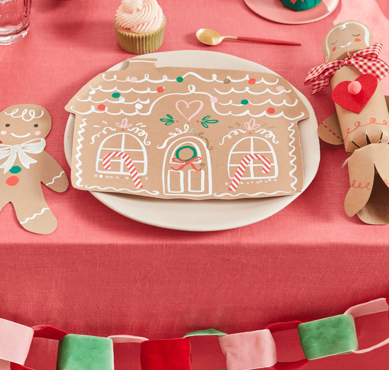 Meri Meri Christmas Gingerbread House Plates