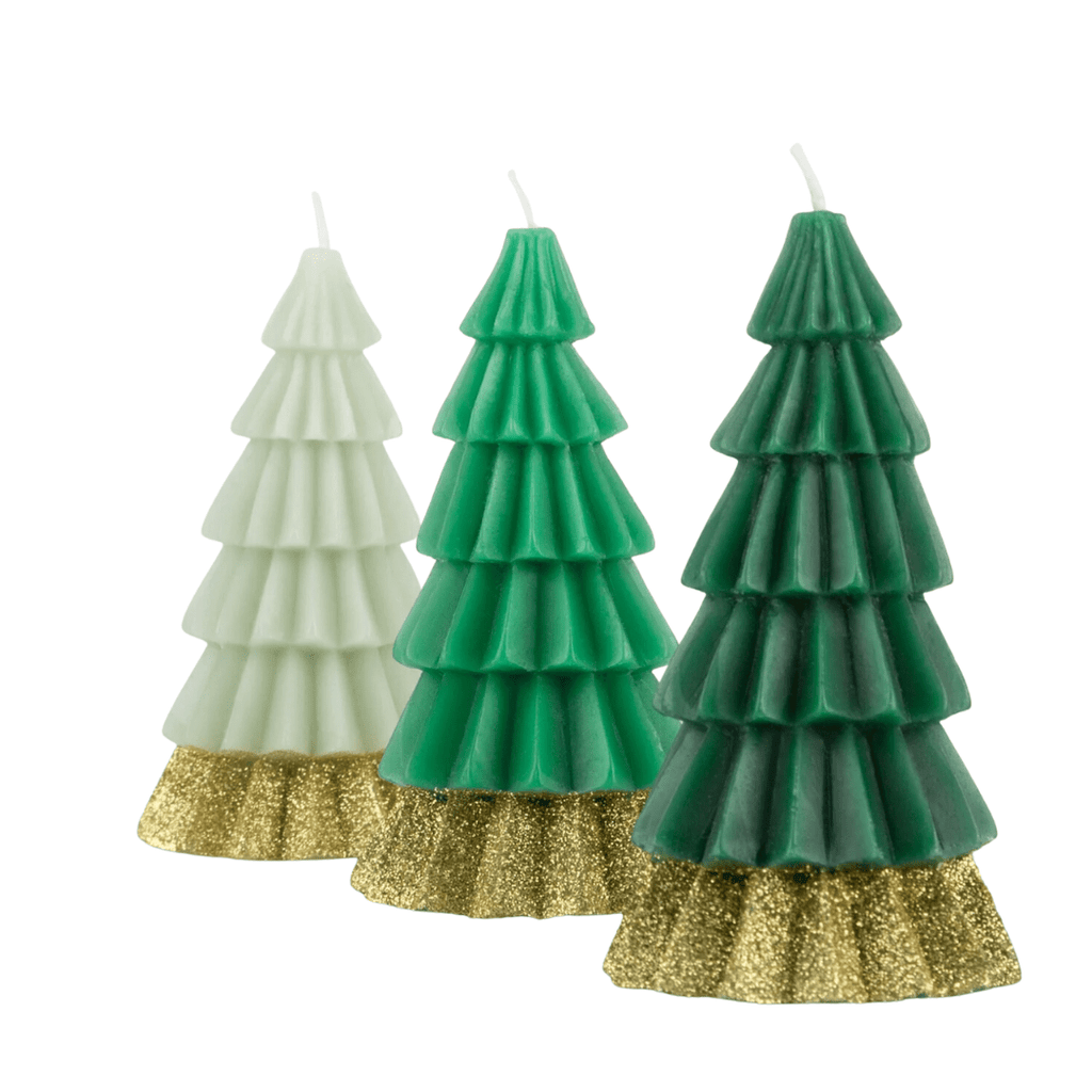 Meri Meri Christmas Green Tree Candles (SAMPLE)