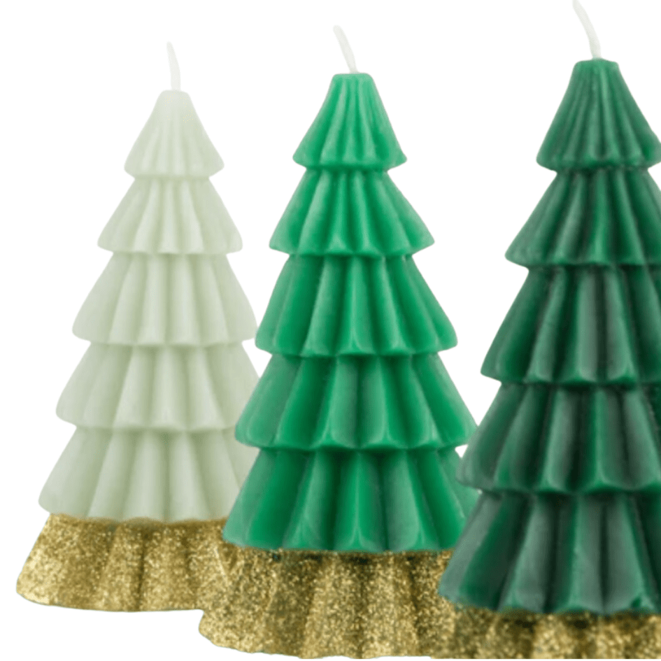 Meri Meri Christmas Green Tree Candles (SAMPLE)