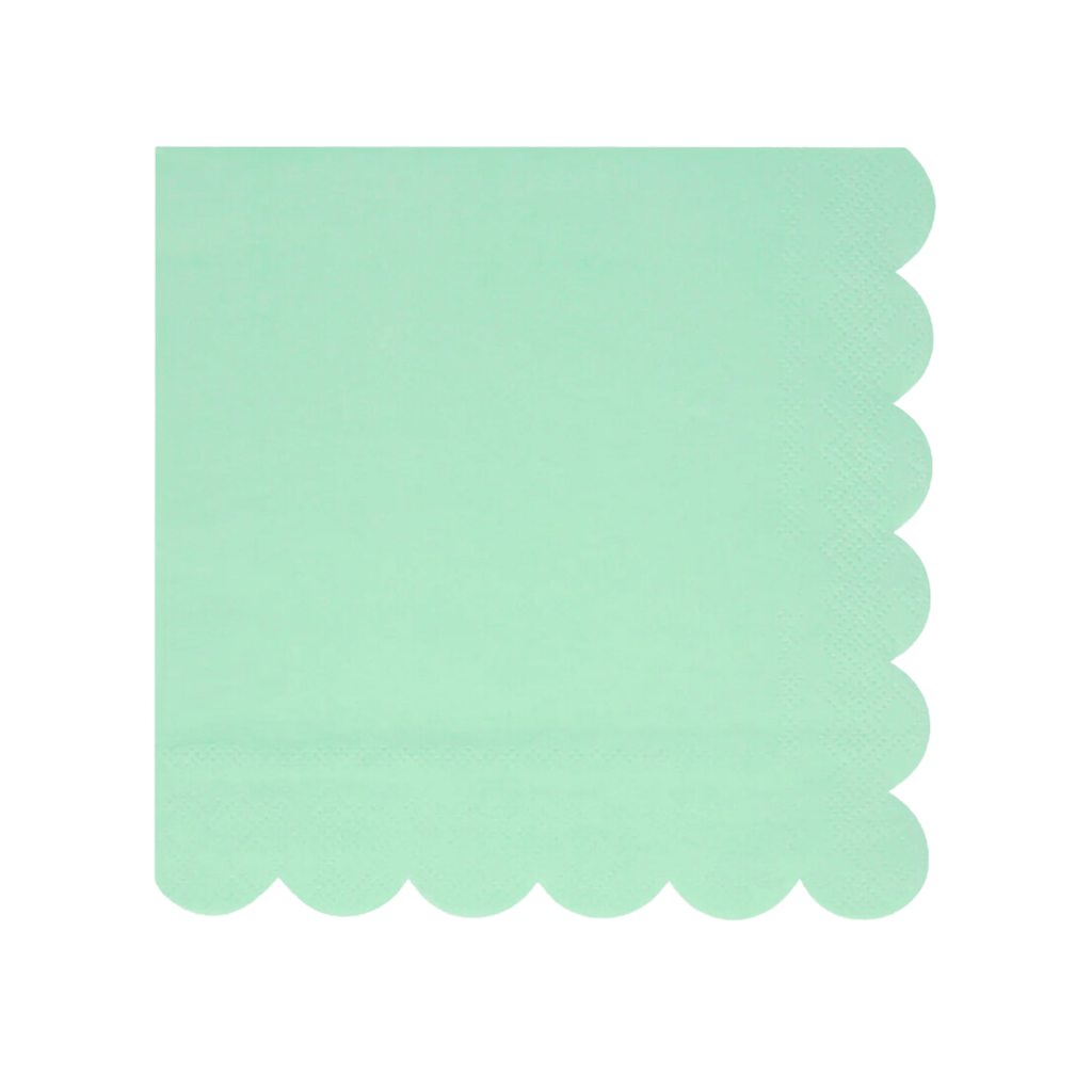 Meri Meri Party Sea Foam Green Large Napkins