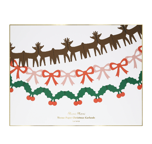 Meri Meri Christmas Tissue Paper Christmas Garland Set